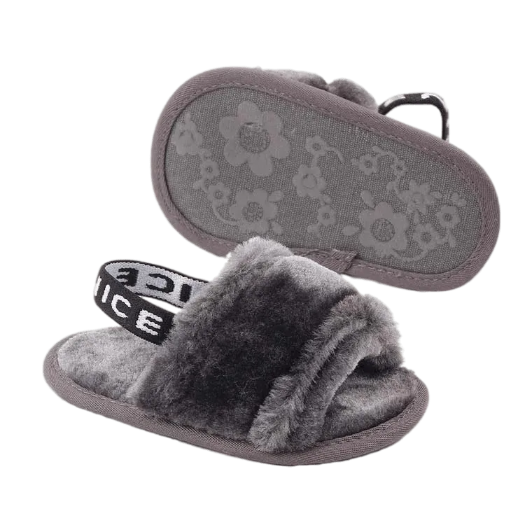 Fluffy Slippers With Nice Strap