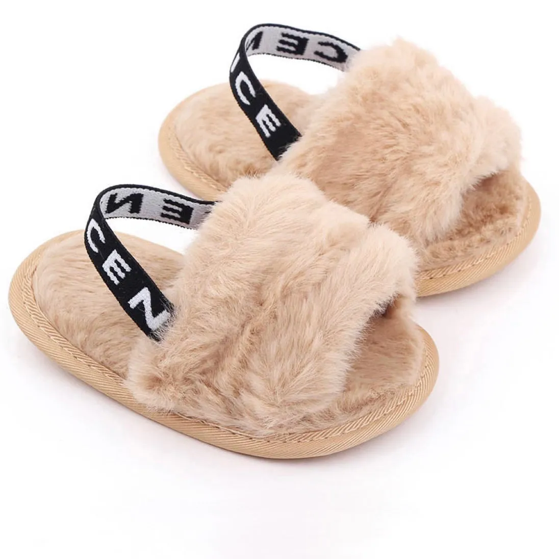 Fluffy Slippers With Nice Strap
