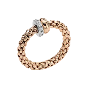 Fope Solo Flex'it ring with diamond pavé