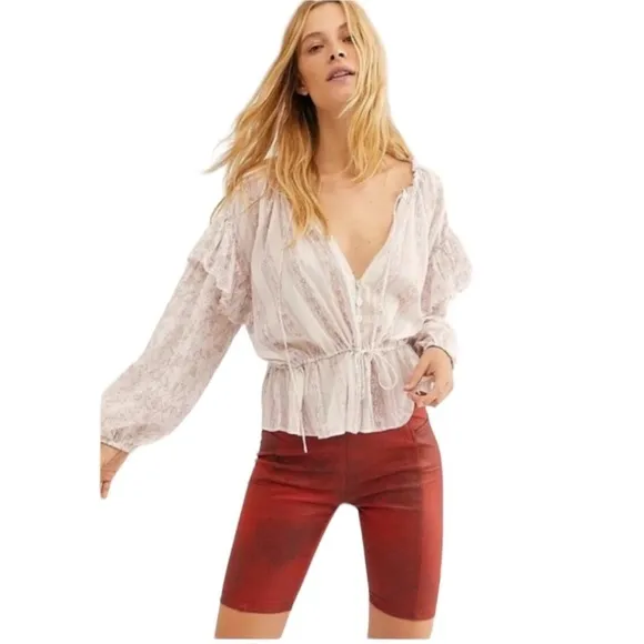 Free People Heatwave Faux Suede Bike Shorts