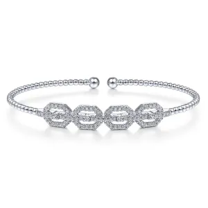 Gabriel & Co. Bujukan Flexible Diamond Octagon Bangle
