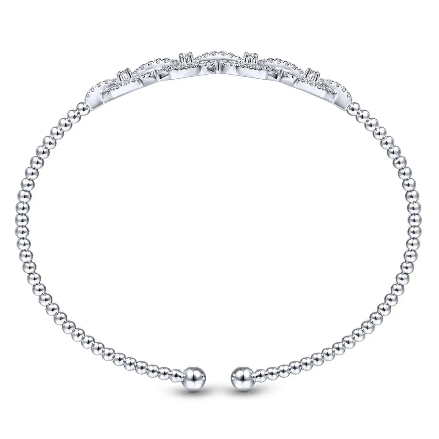 Gabriel & Co. Bujukan Flexible Diamond Octagon Bangle