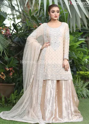 Gharara Pakistani for Nikah with Short Shirt #BR192
