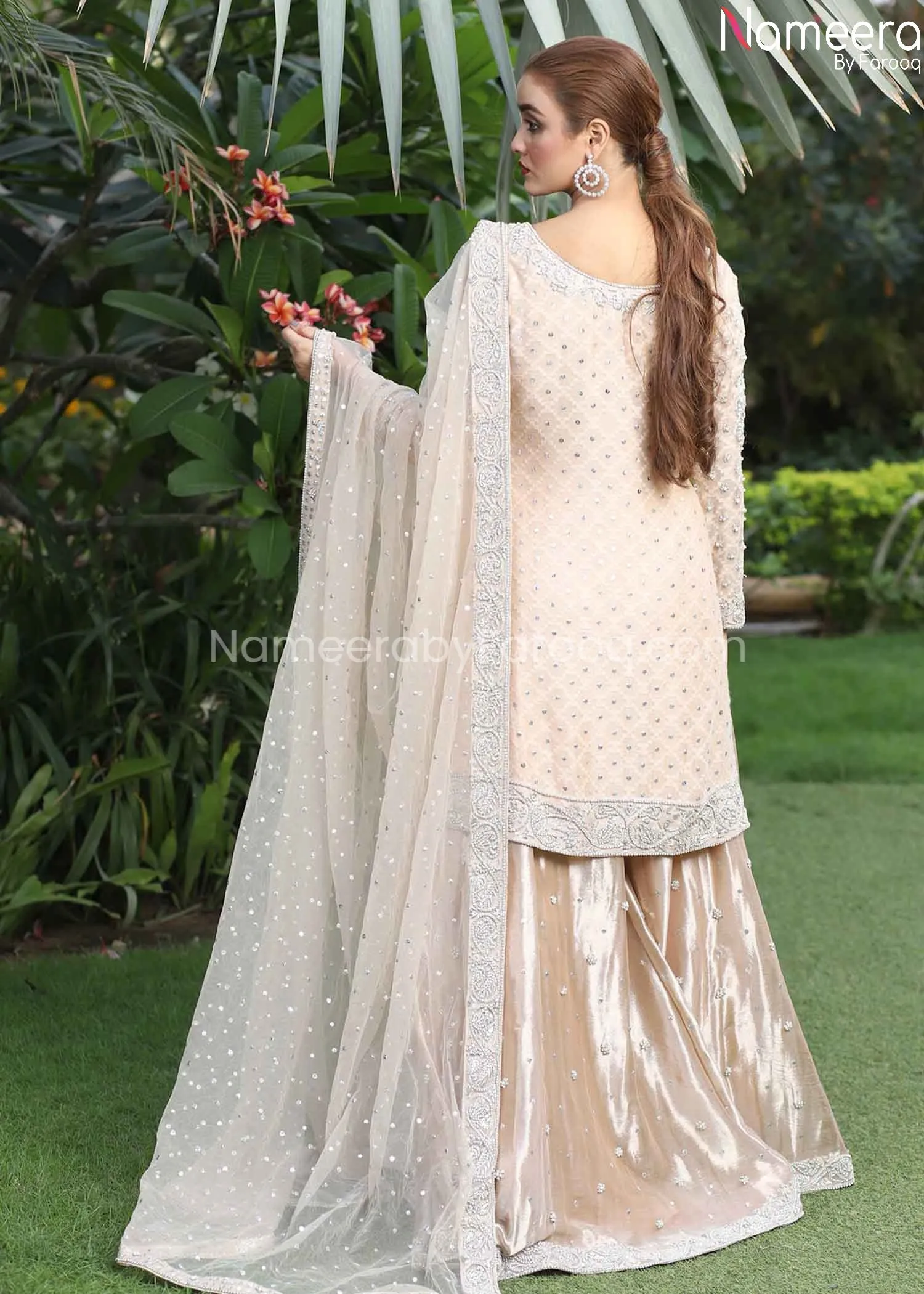 Gharara Pakistani for Nikah with Short Shirt #BR192