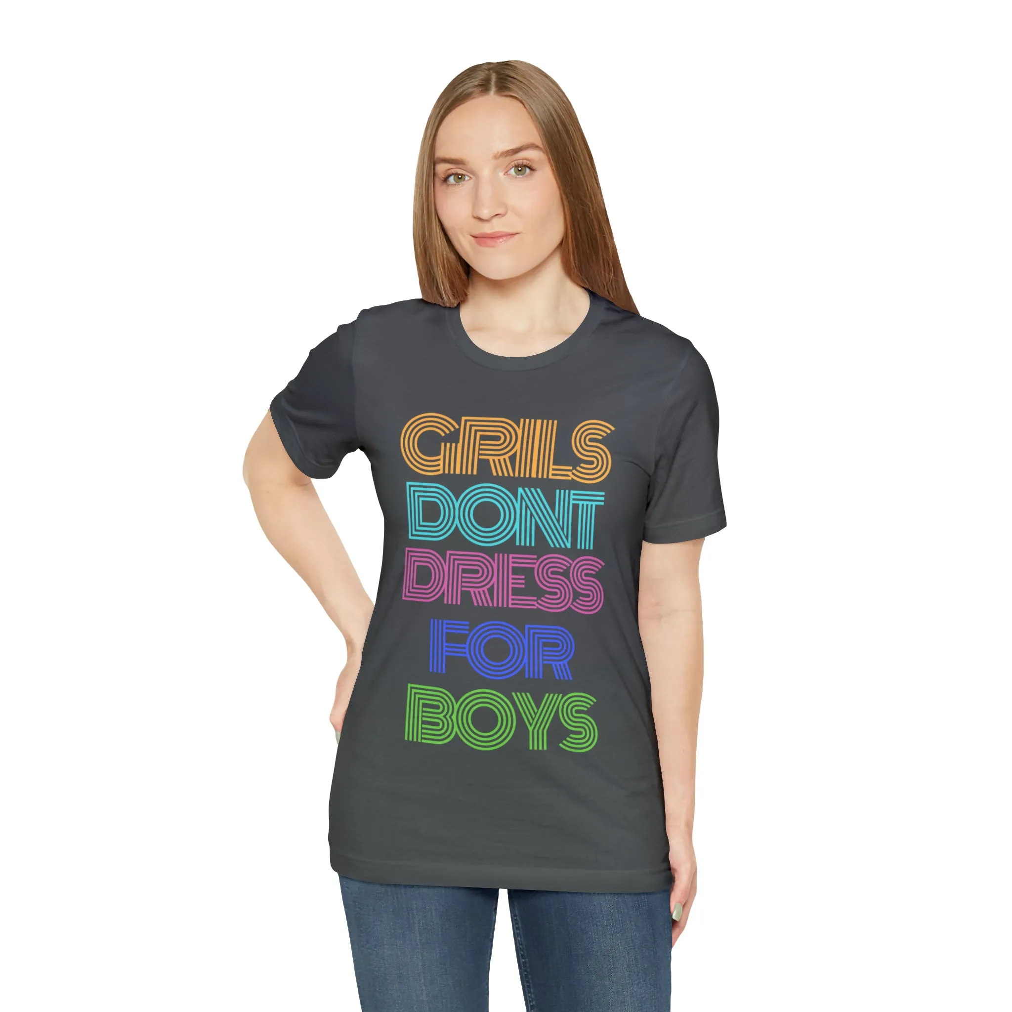 Girls Don't Unisex Crew Neck T-Shirt (S-3XL)