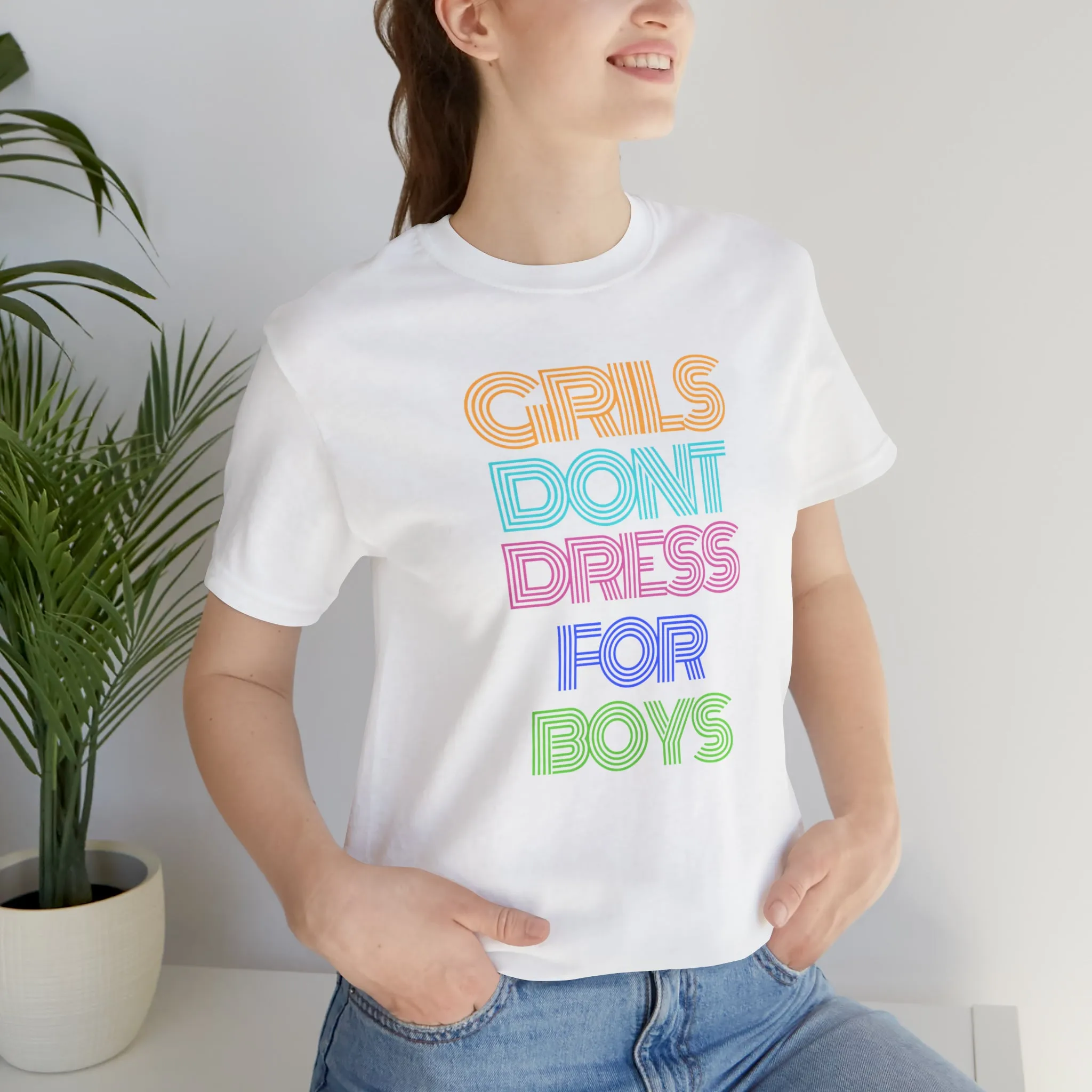 Girls Don't Unisex Crew Neck T-Shirt (S-3XL)