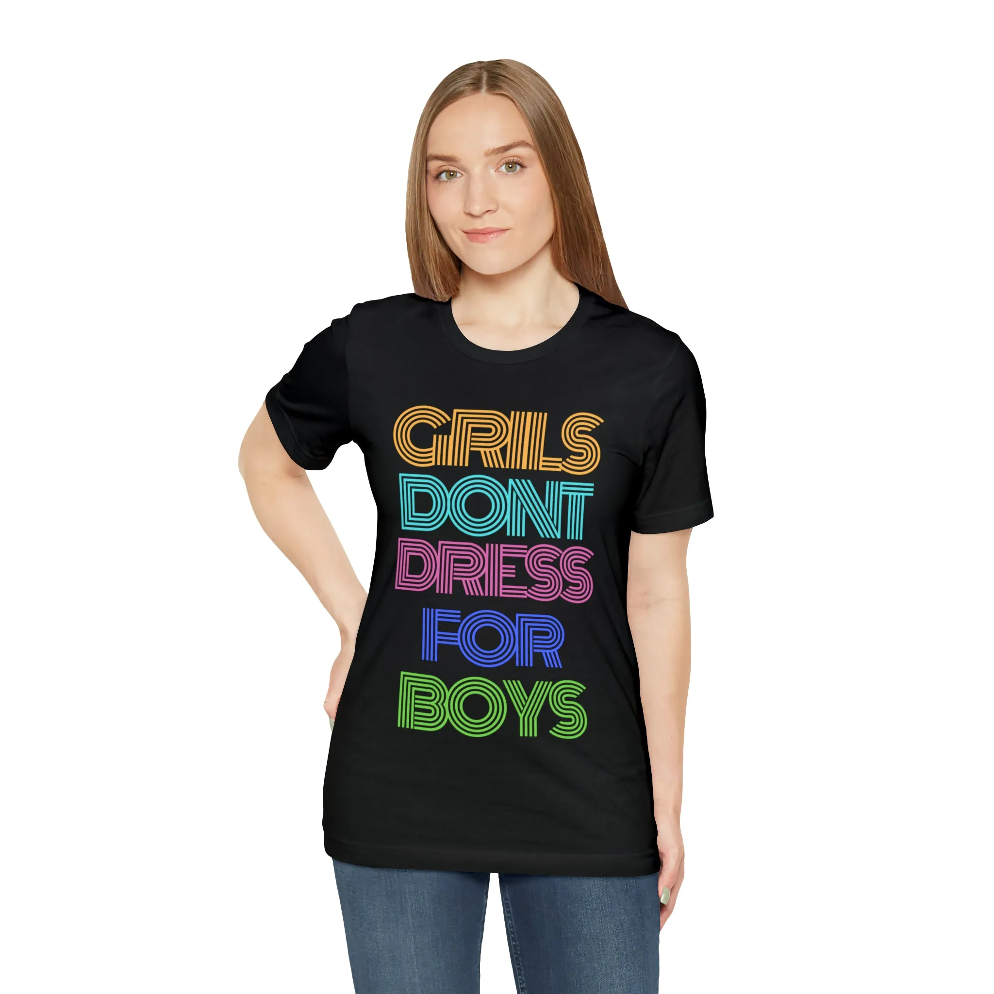 Girls Don't Unisex Crew Neck T-Shirt (S-3XL)