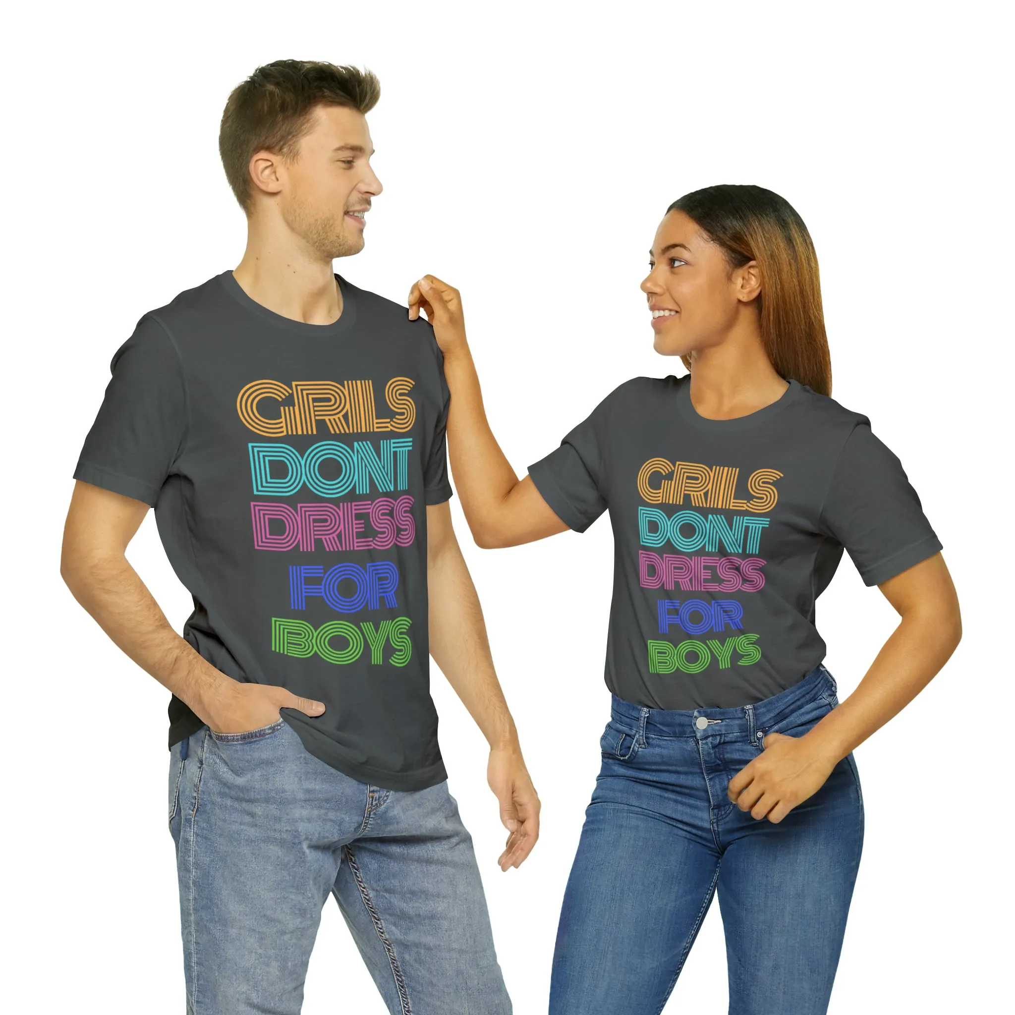 Girls Don't Unisex Crew Neck T-Shirt (S-3XL)
