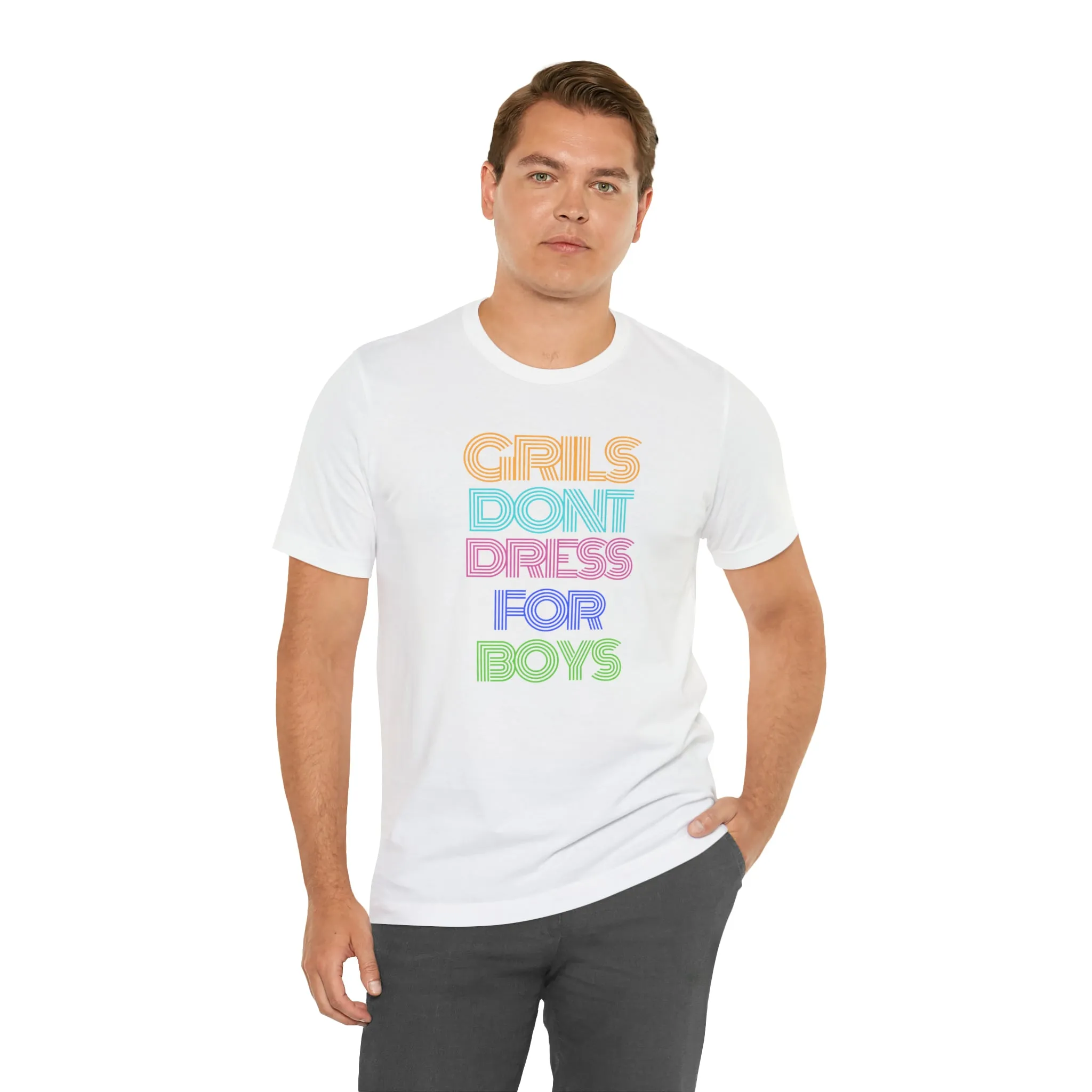 Girls Don't Unisex Crew Neck T-Shirt (S-3XL)