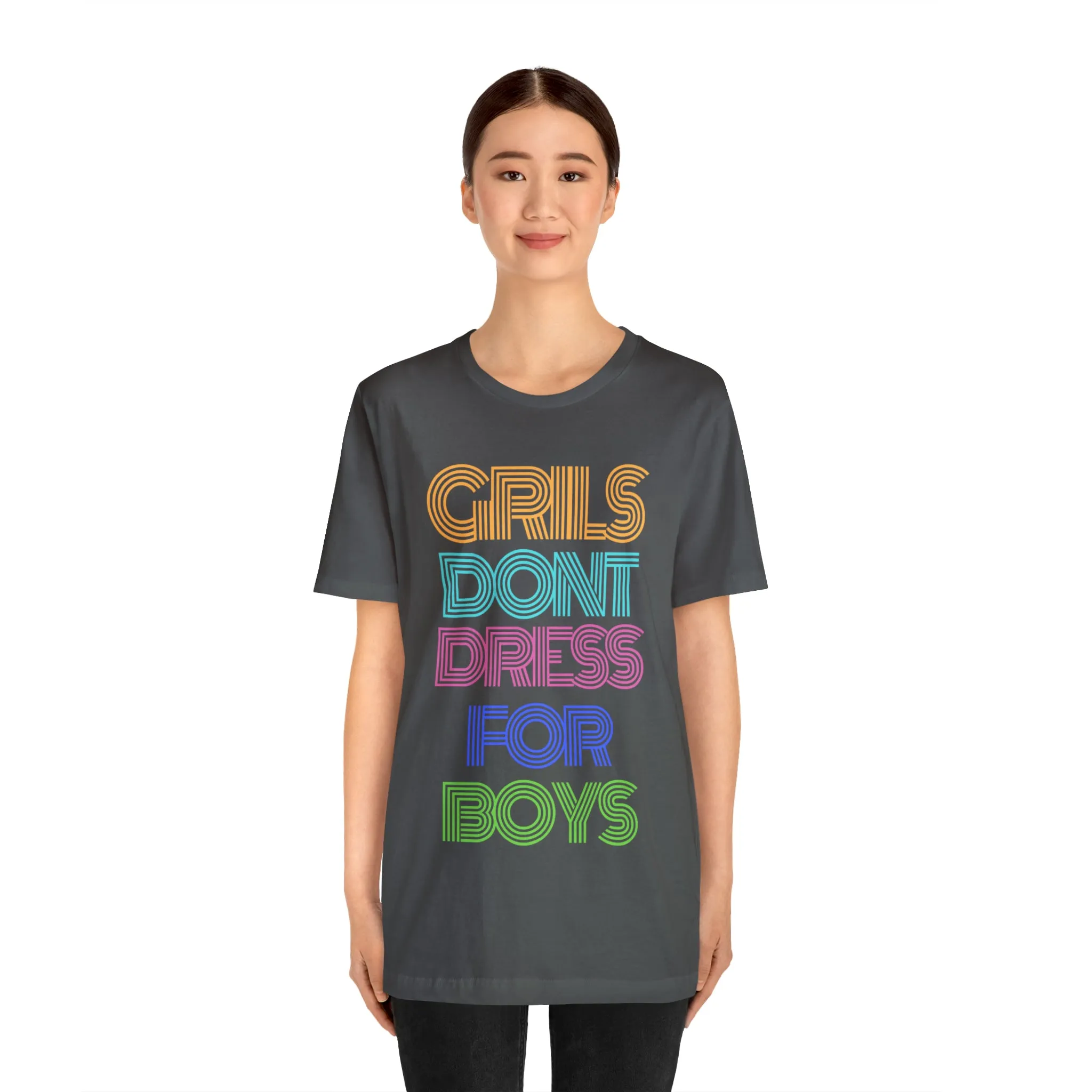 Girls Don't Unisex Crew Neck T-Shirt (S-3XL)