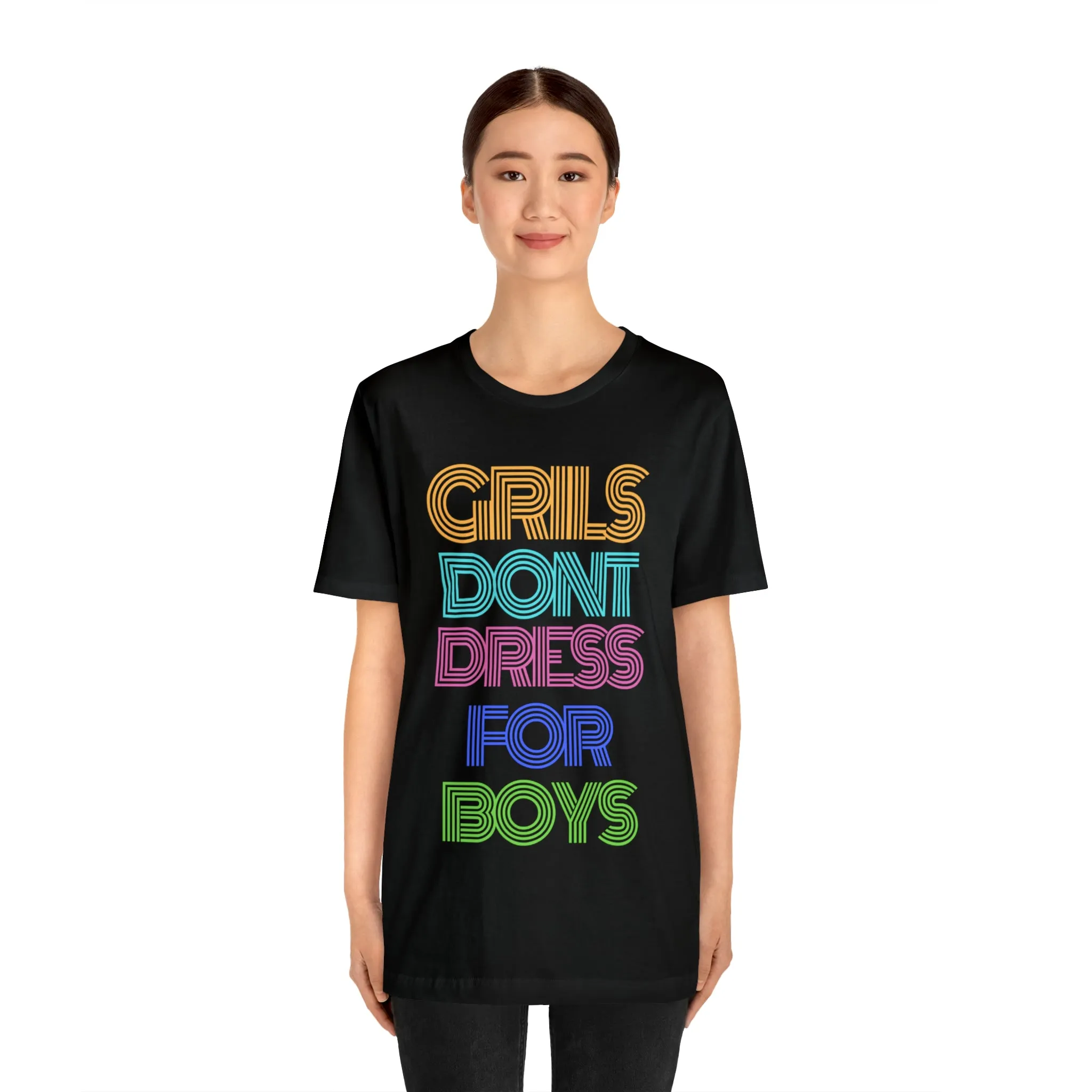 Girls Don't Unisex Crew Neck T-Shirt (S-3XL)