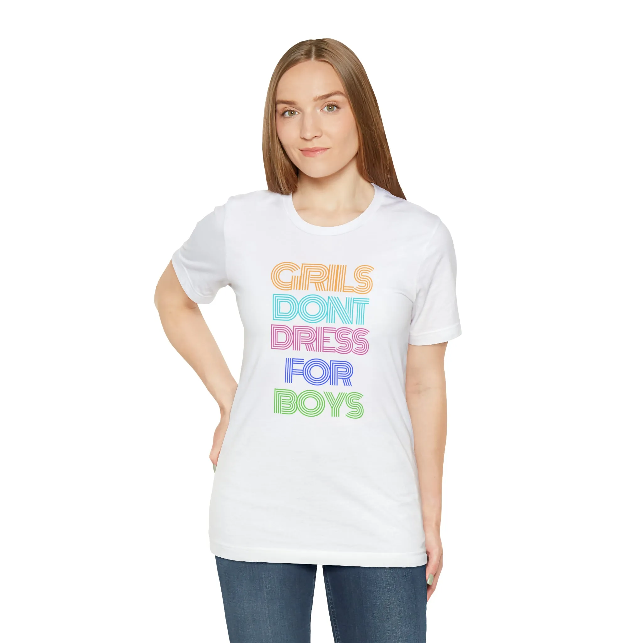 Girls Don't Unisex Crew Neck T-Shirt (S-3XL)