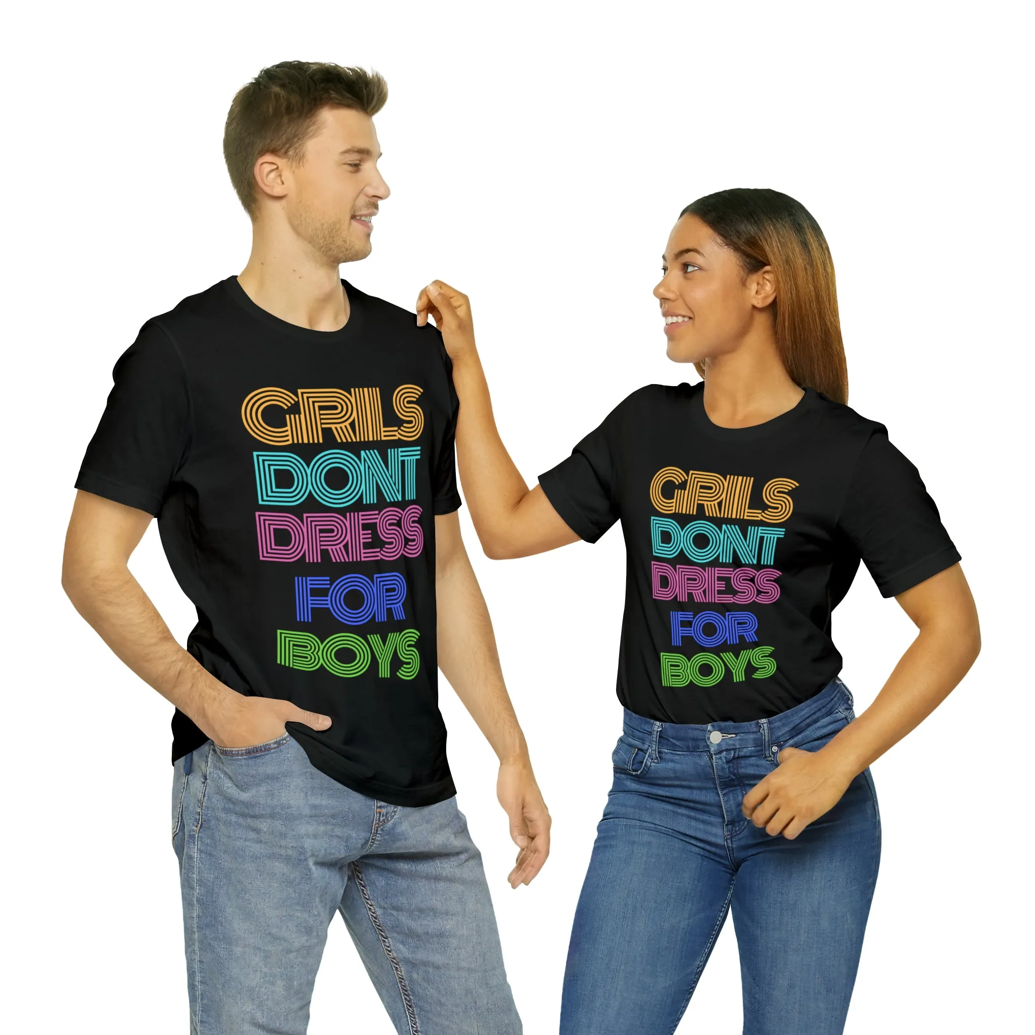 Girls Don't Unisex Crew Neck T-Shirt (S-3XL)