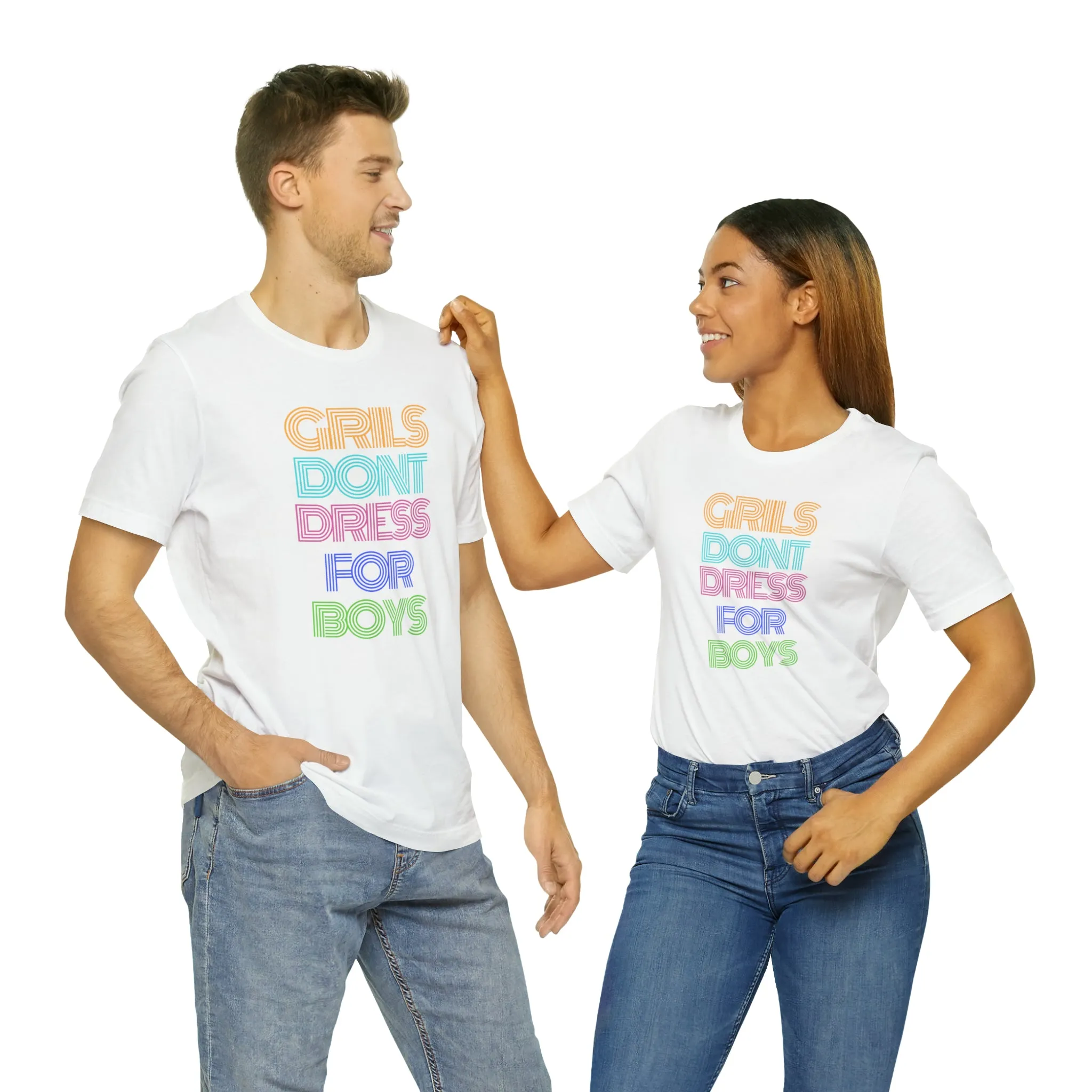Girls Don't Unisex Crew Neck T-Shirt (S-3XL)