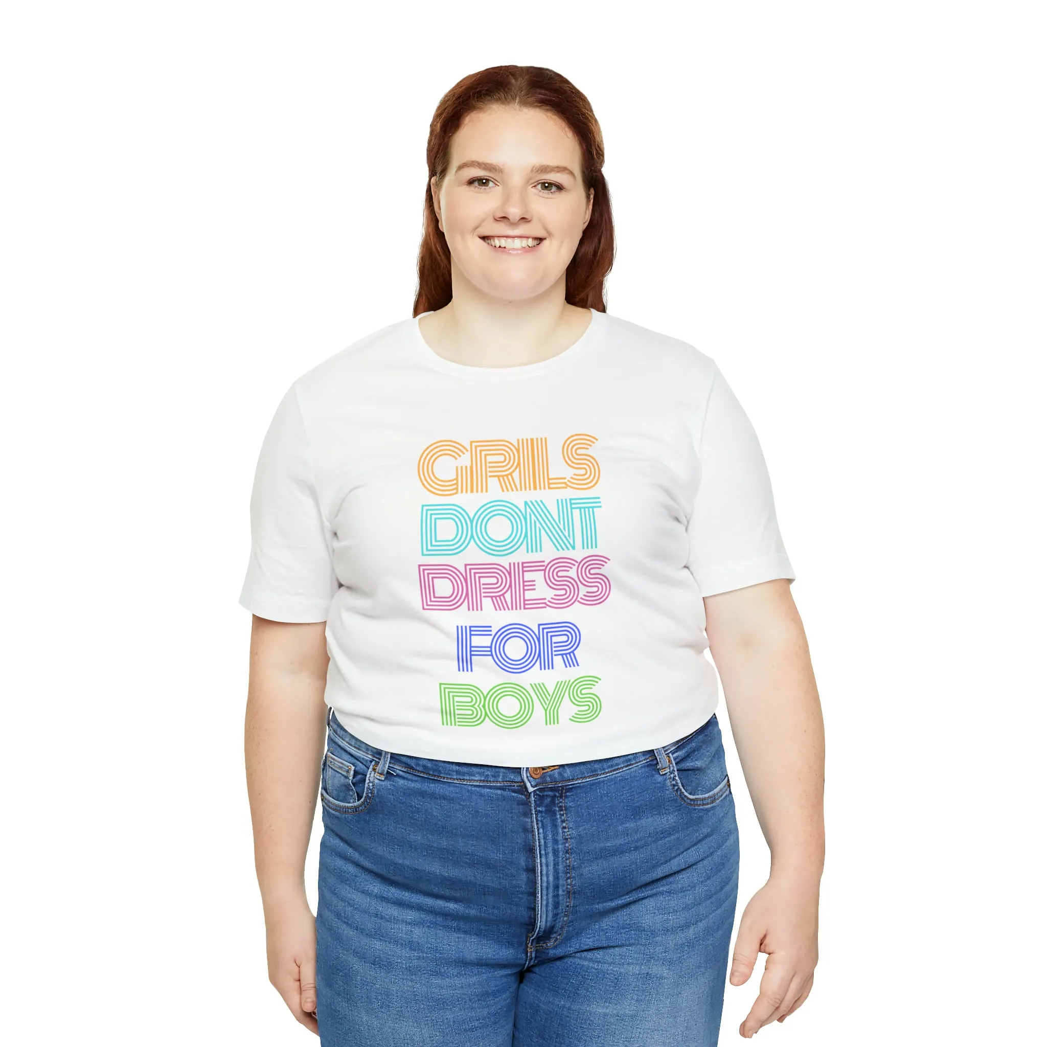 Girls Don't Unisex Crew Neck T-Shirt (S-3XL)
