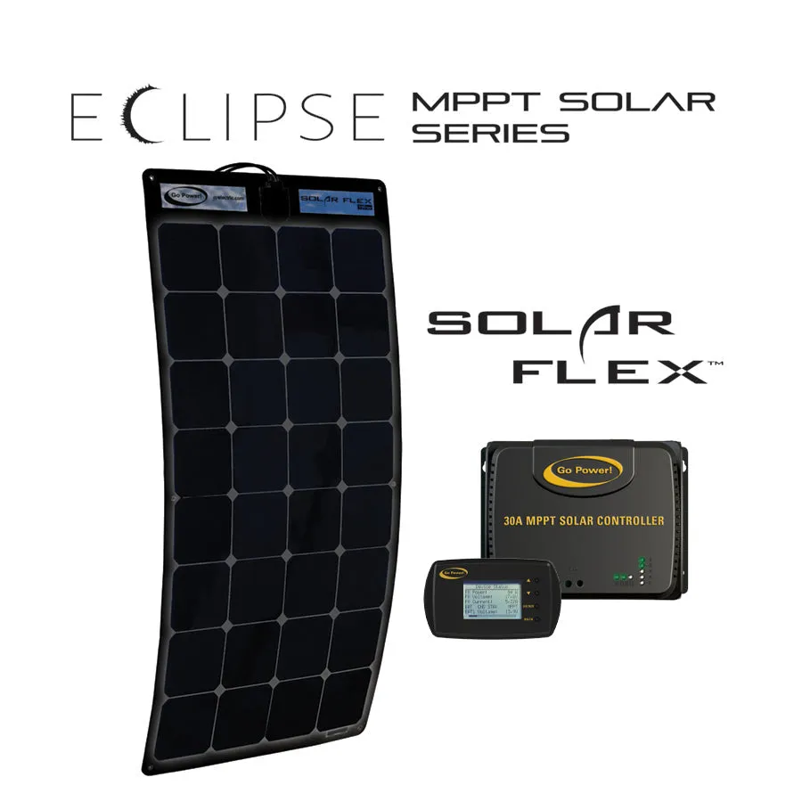 Go Power! SOLARFLEX™ ECLIPSE 190W   30A MPPT Controller Solar Kit