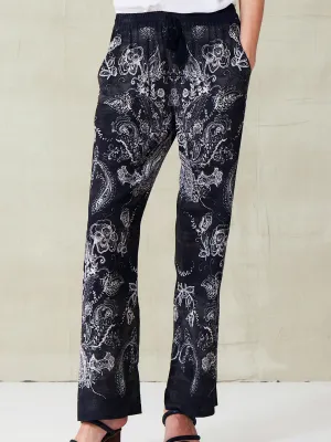 go wide angle pant print