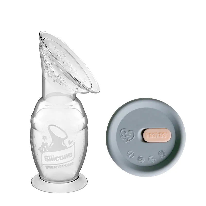 Haakaa Bilingual PKG-Combo Tire-Lait et Capuchon 100% silicone 100 ml (Min. of 6 multiples of 6) Top Seller