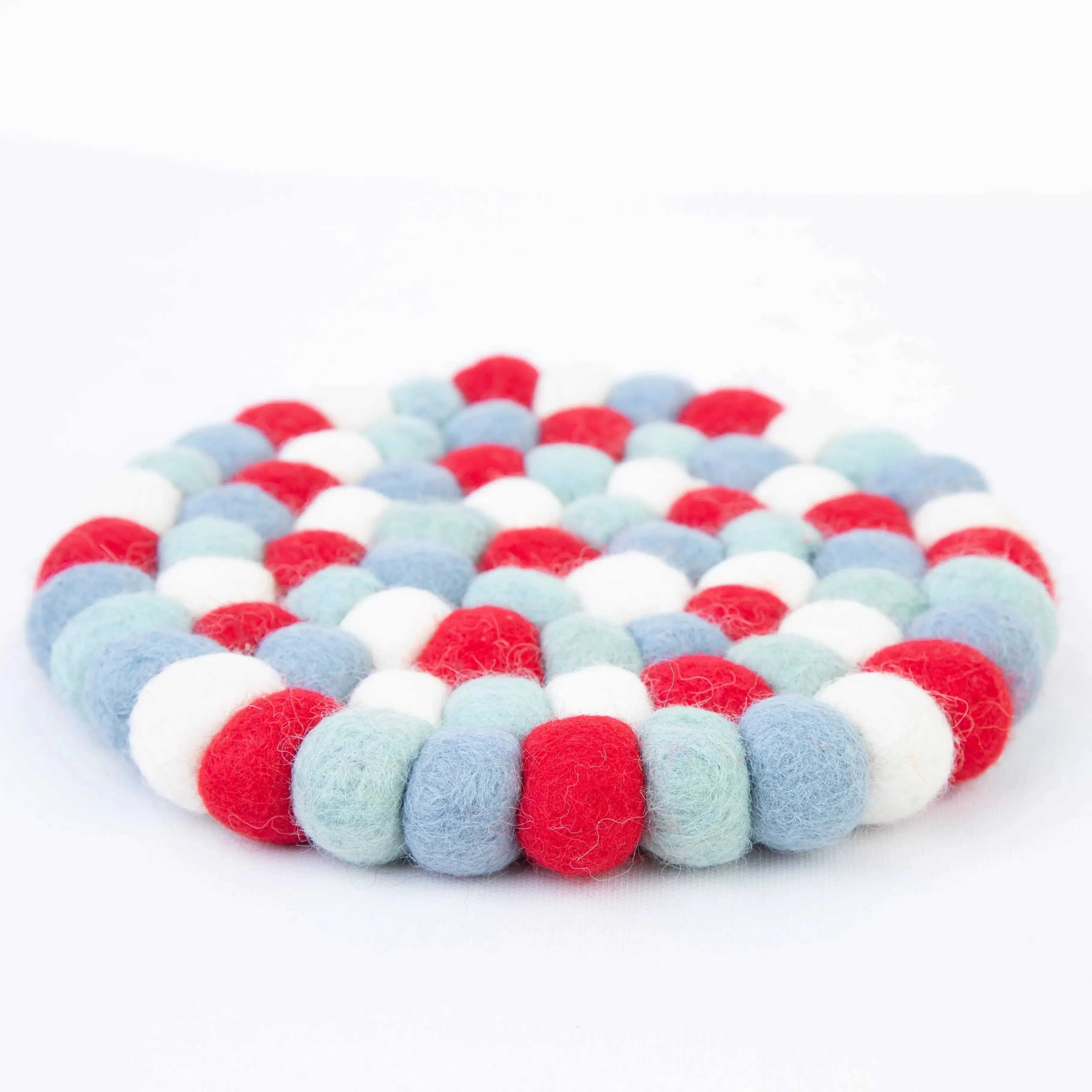 Handcrafted Felt Tea Coasters - Set of 4 Premium Drink Coasters for Stylish Home Decor
