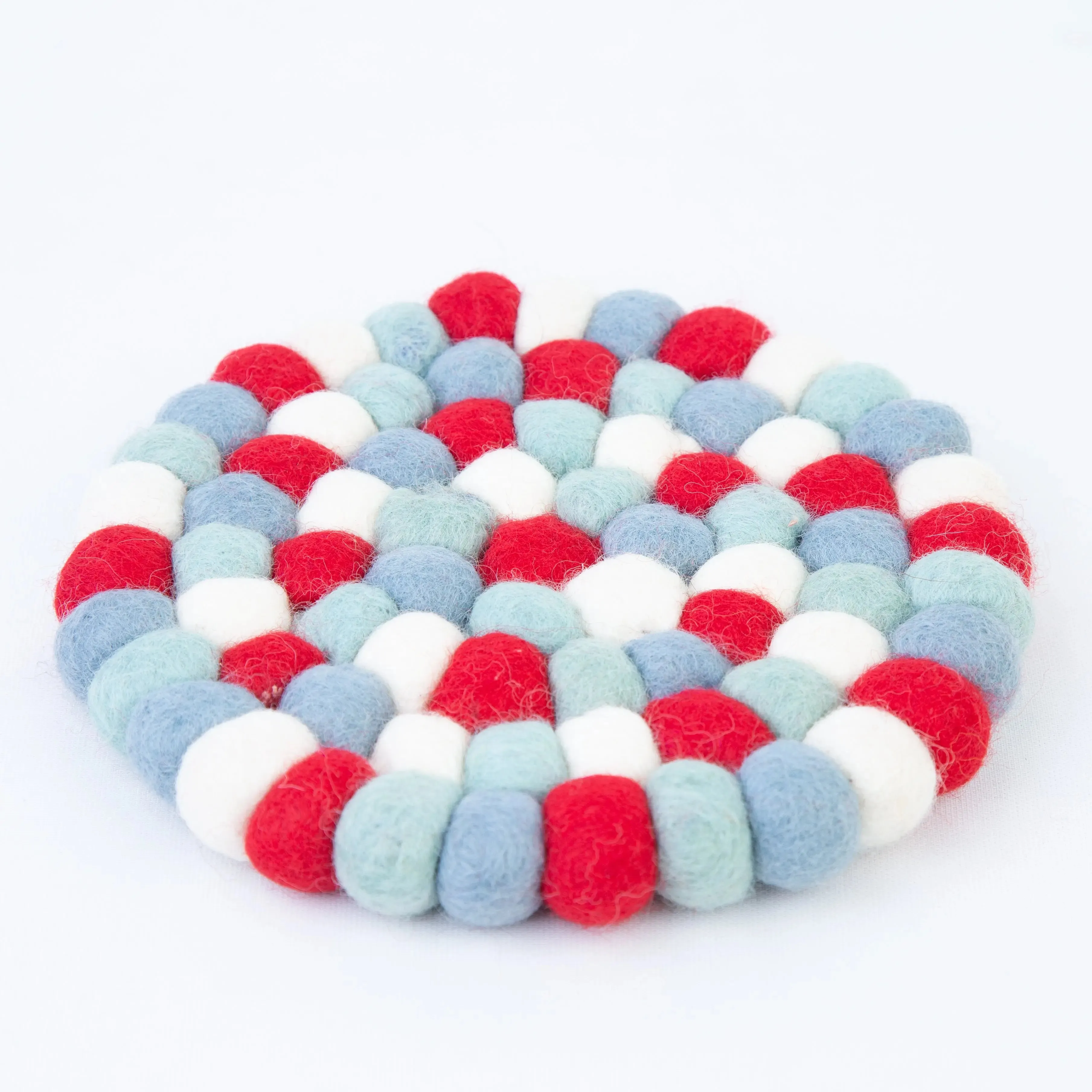 Handcrafted Felt Tea Coasters - Set of 4 Premium Drink Coasters for Stylish Home Decor