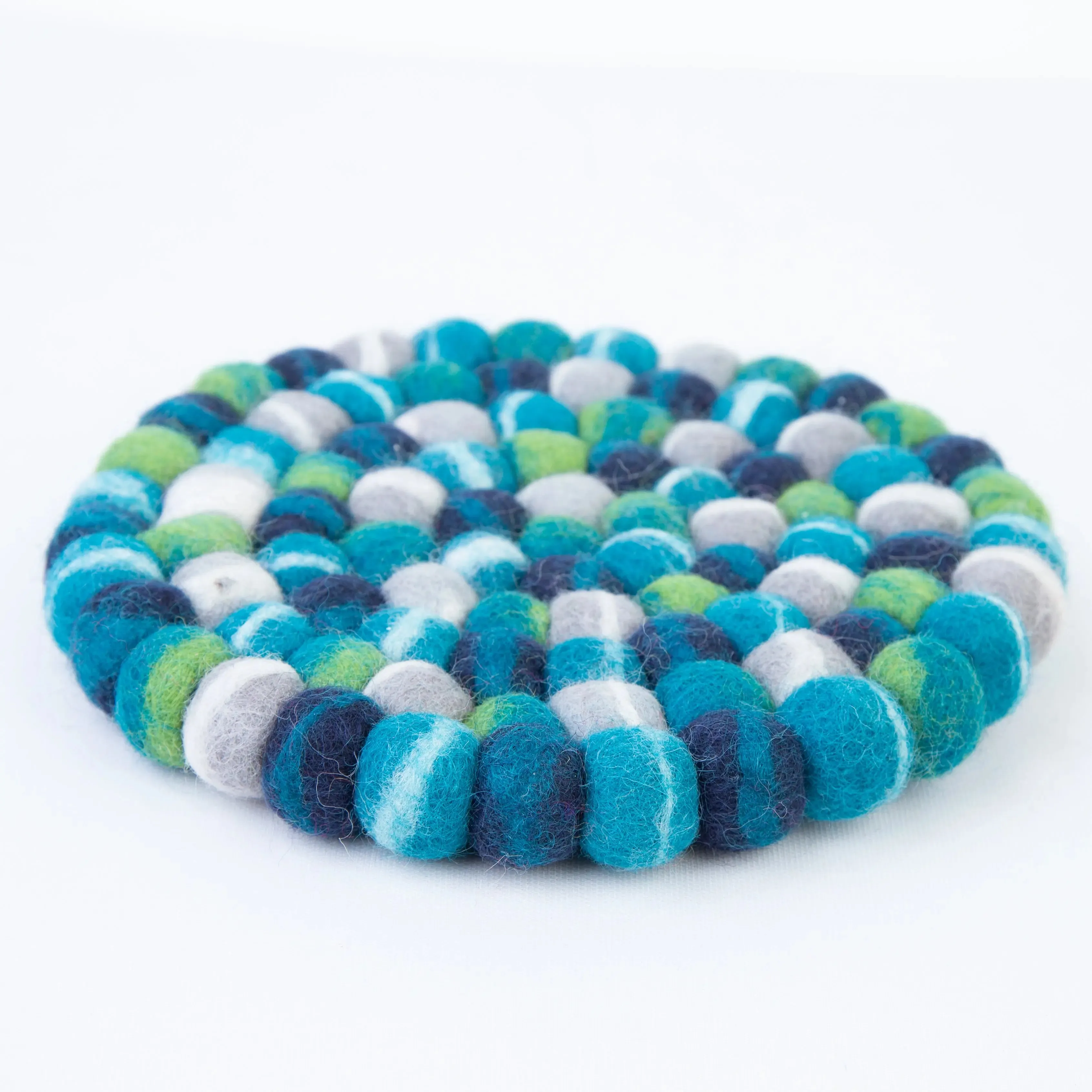 Handcrafted Felt Tea Coasters - Set of 4 Premium Drink Coasters for Stylish Home Decor