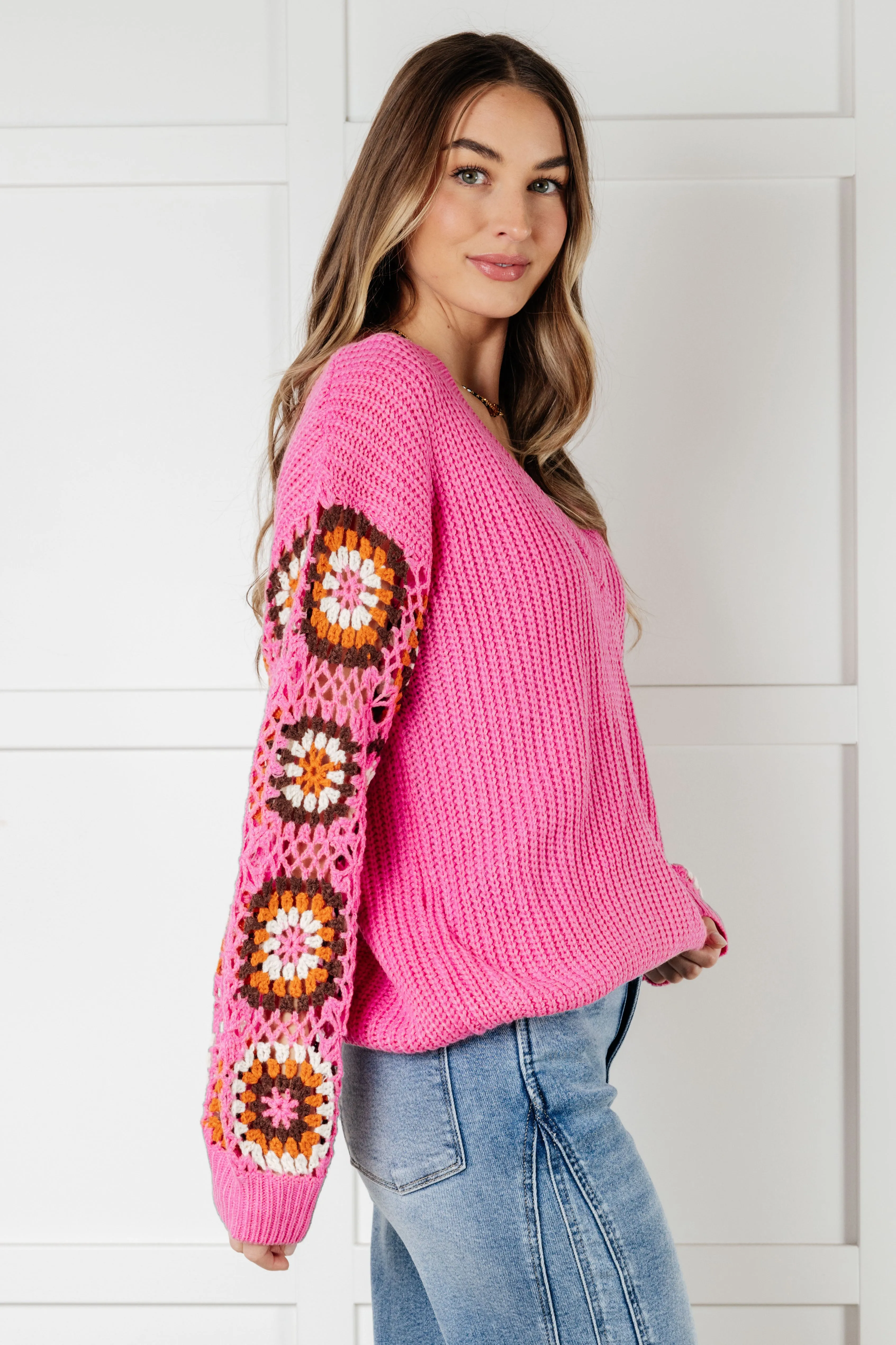 Hazel Blues® |  Can't Stop this Feeling V-Neck Knit Sweater