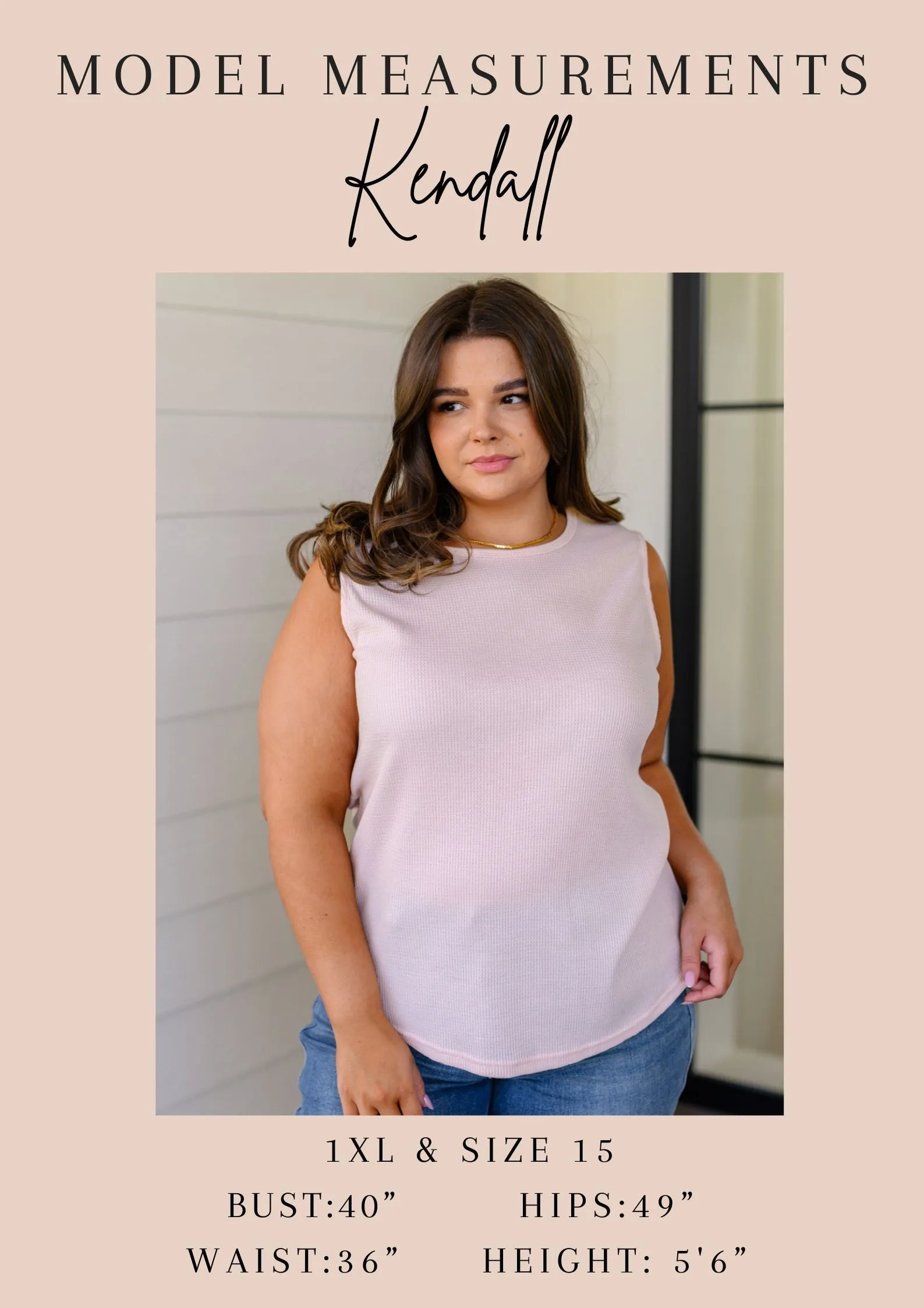 Hazel Blues® |  Mention Me Floral Accent Top in Toasted Almond