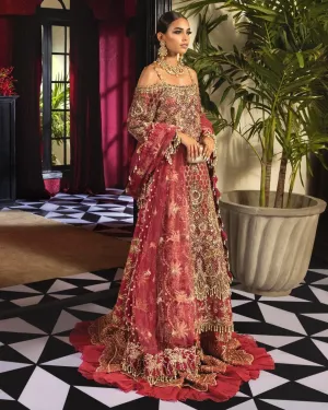 Heavy Red Indian Bridal Lehenga with Long Shirt #BN1154