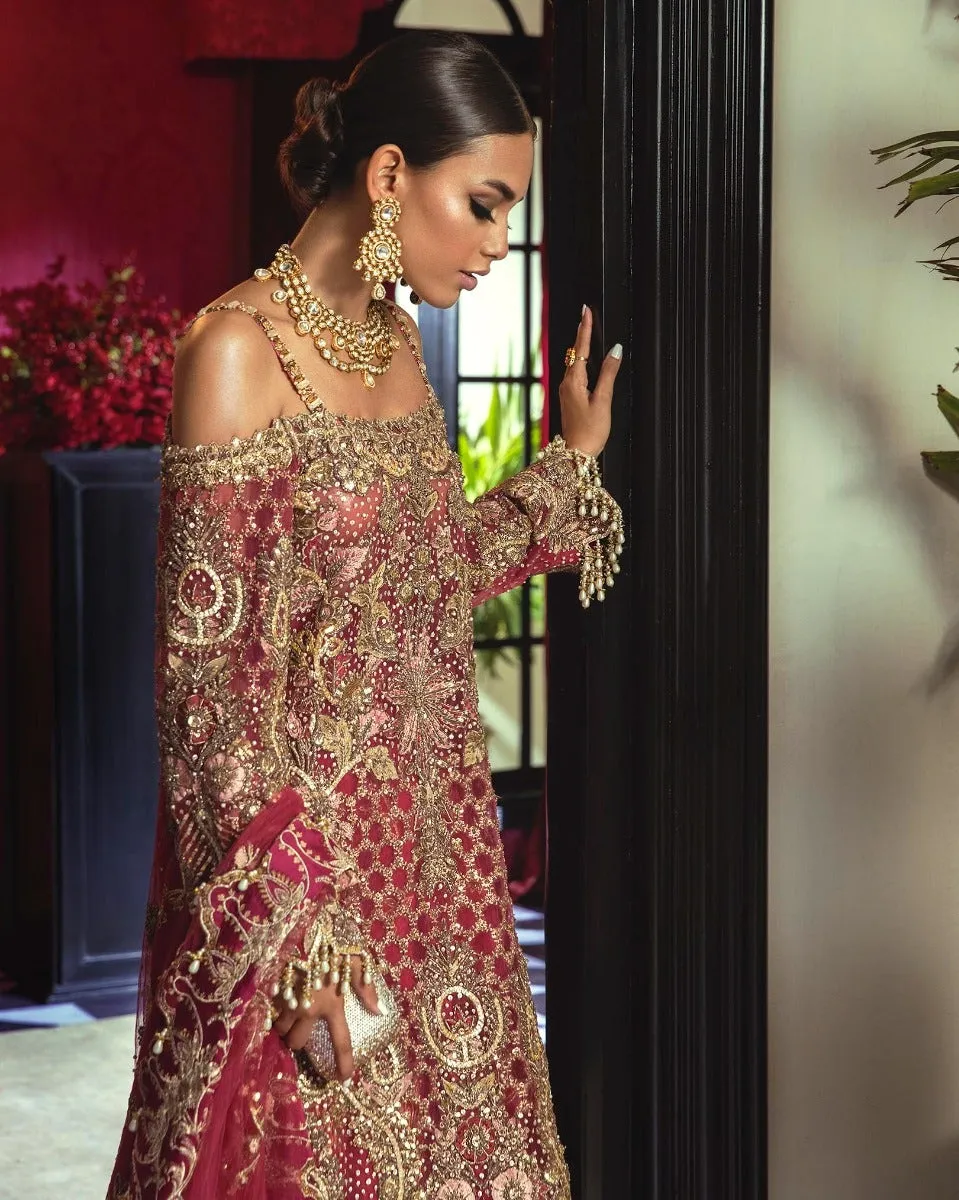 Heavy Red Indian Bridal Lehenga with Long Shirt #BN1154