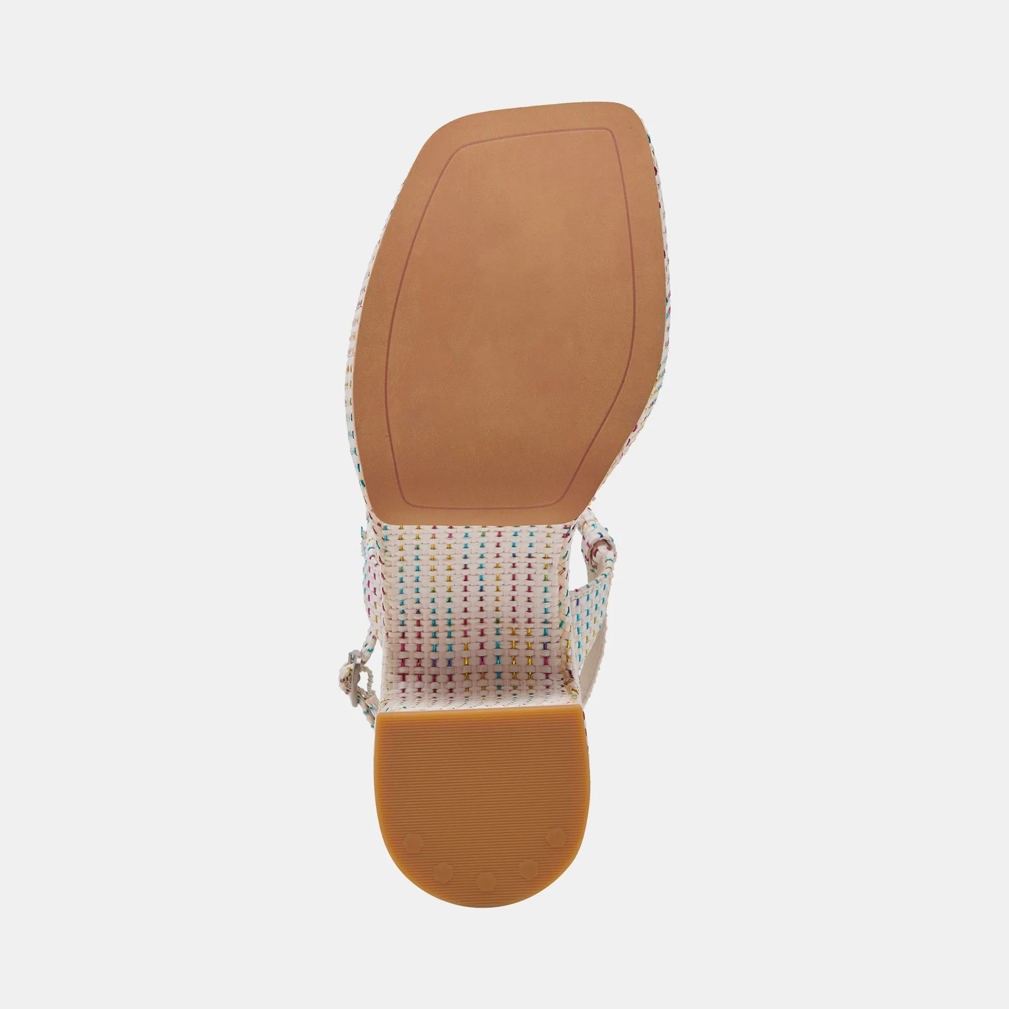 JODIE PRIDE HEELS PASTEL STRIPE RAFFIA