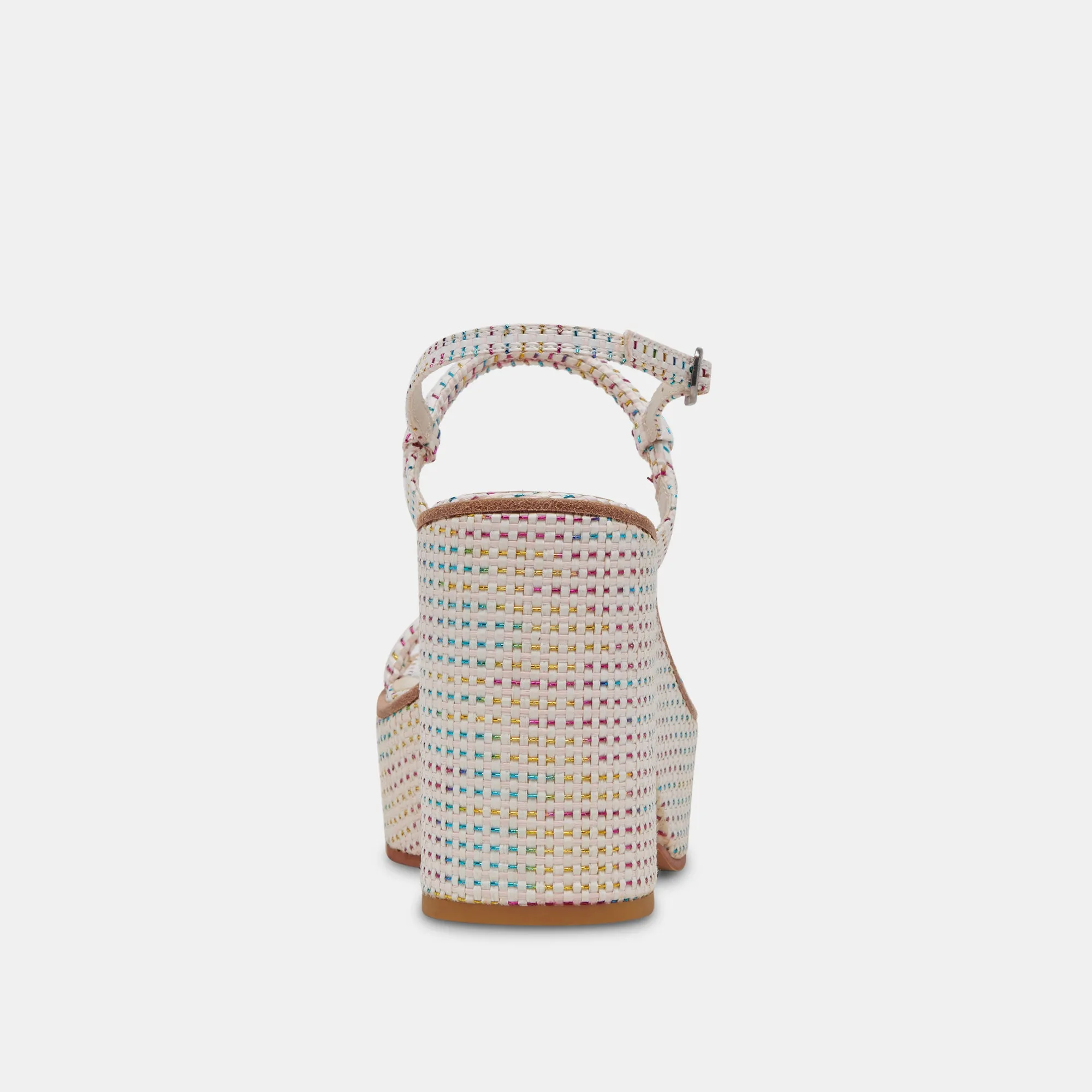 JODIE PRIDE HEELS PASTEL STRIPE RAFFIA