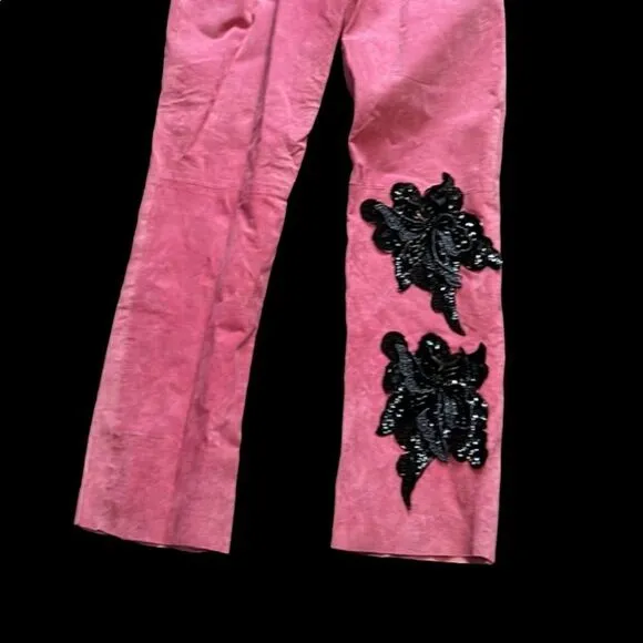 JouJou Pink Suede Jeans