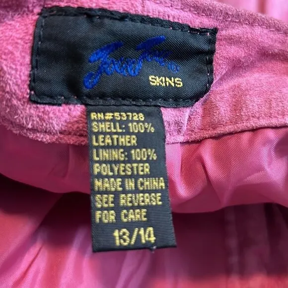 JouJou Pink Suede Jeans