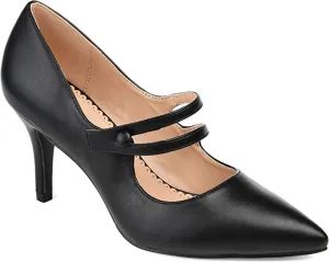 Journee Collection Womens Sidney Pump Black, 7.5 Womens US