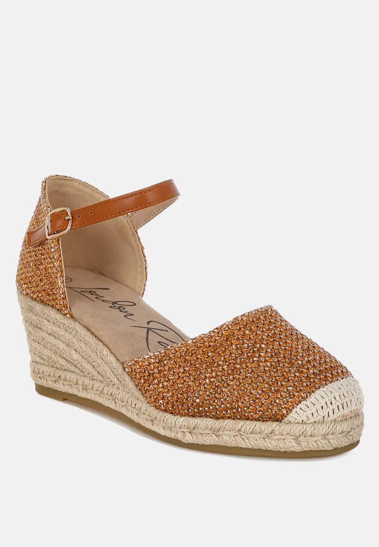 Kalista Raffia Woven Wedge Sandals