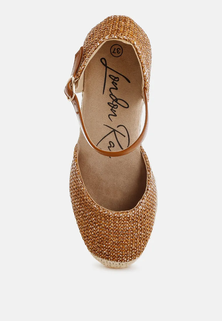 Kalista Raffia Woven Wedge Sandals