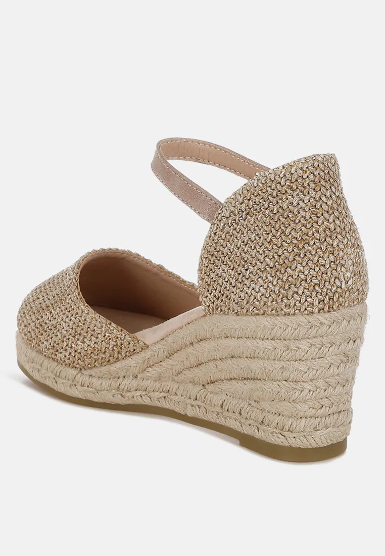 Kalista Raffia Woven Wedge Sandals