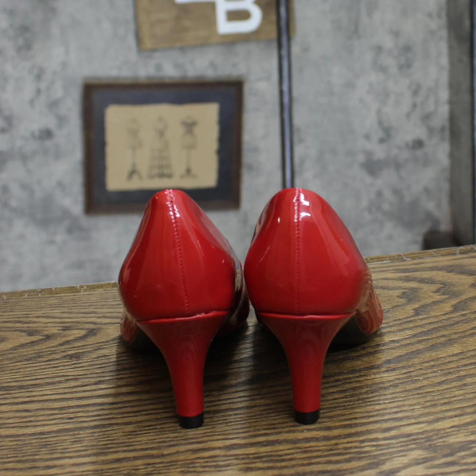 Lifestride Womens Parigi Heels Pumps 5247385-08645 Fire Red Patent 5M