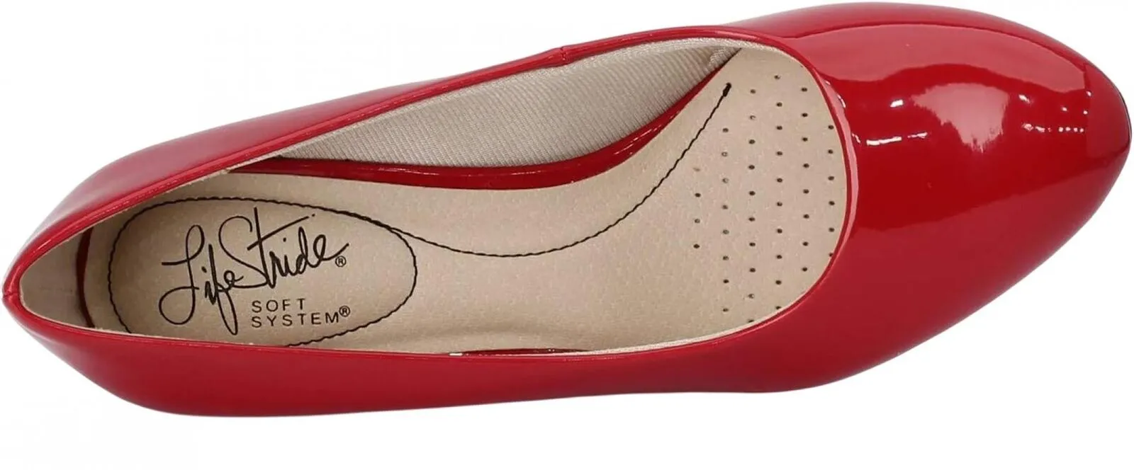 Lifestride Womens Parigi Heels Pumps 5247385-08645 Fire Red Patent 5M