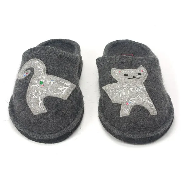 Lizzy Appliqued Mule Slippers
