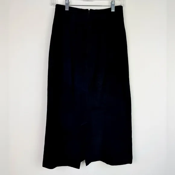 Marshall Fields Country Shop Vintage Black Suede Skirt