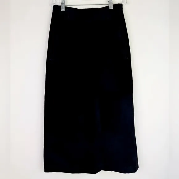 Marshall Fields Country Shop Vintage Black Suede Skirt