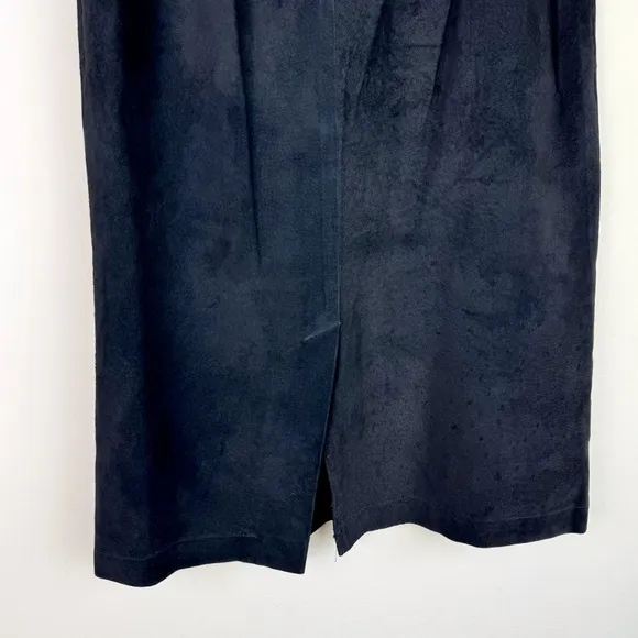 Marshall Fields Country Shop Vintage Black Suede Skirt