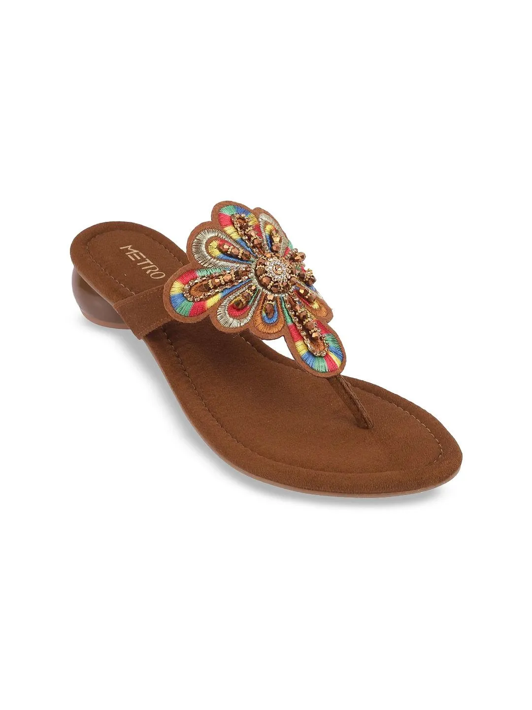 Metro Synthetic Block Heel Sandals