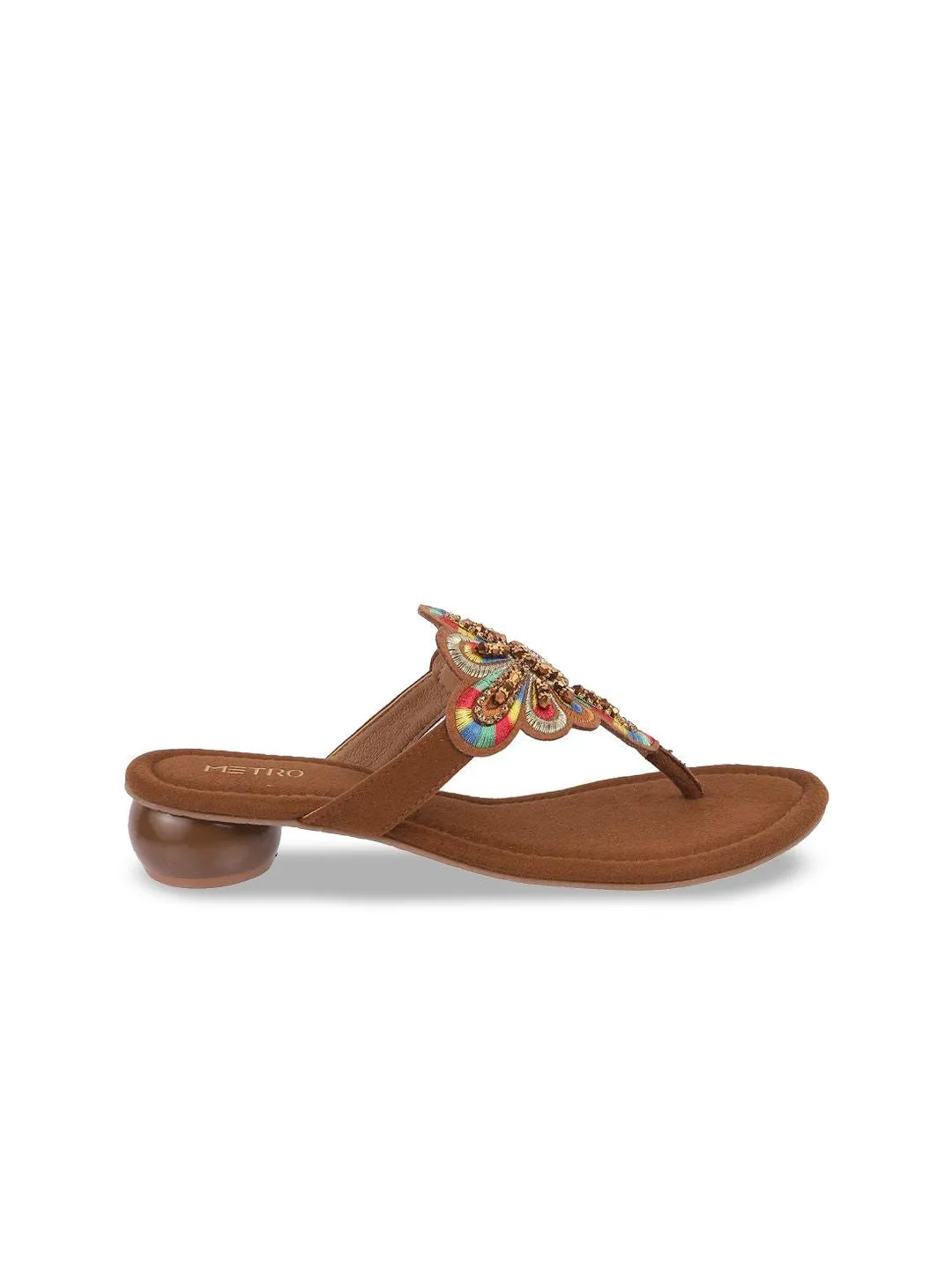 Metro Synthetic Block Heel Sandals