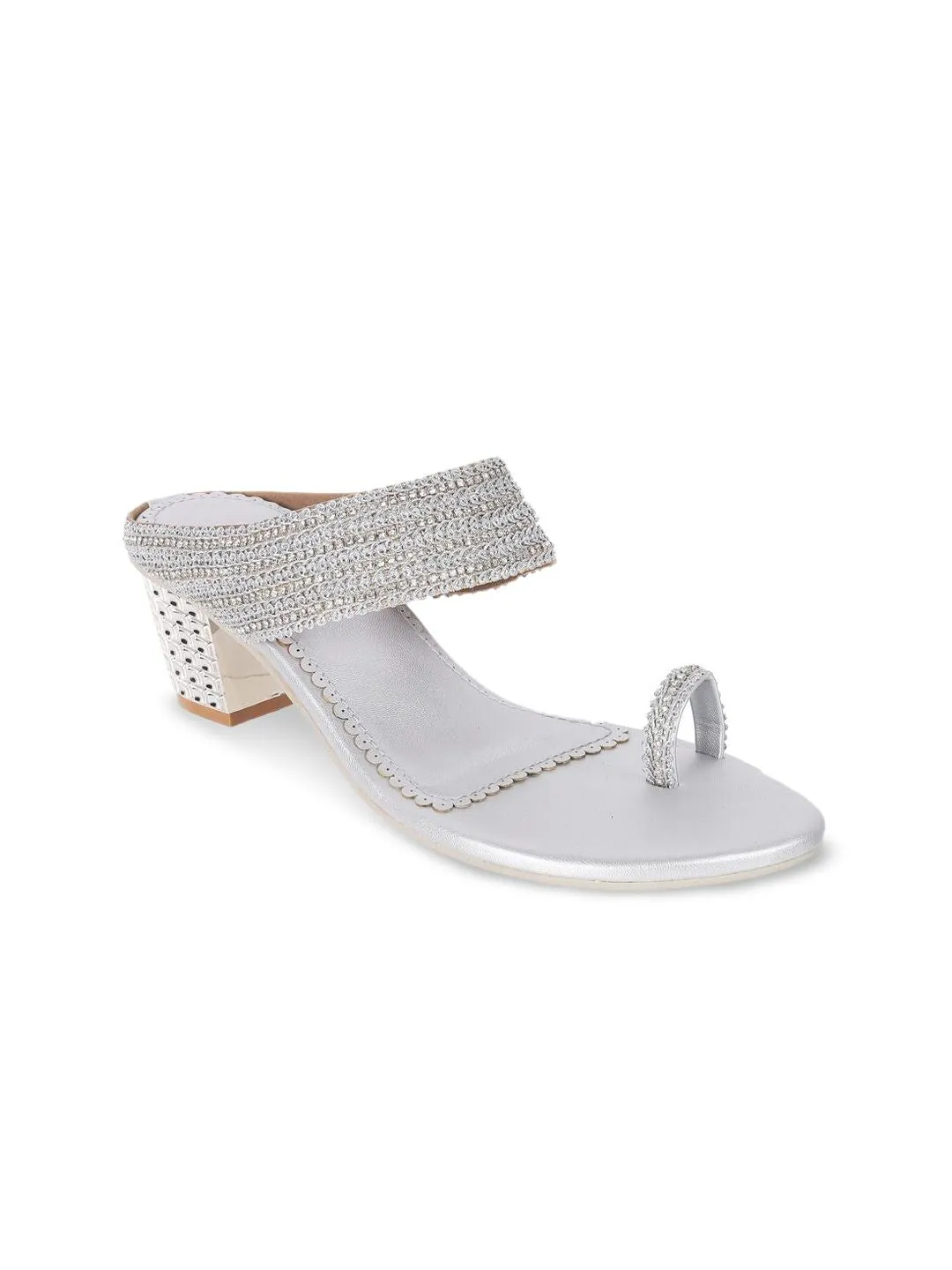 Metro Women Ethnic - Embellished Block Sandals