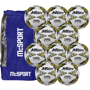 Mitre Junior Lite Match Football (320g) | 10 Pack   Bag