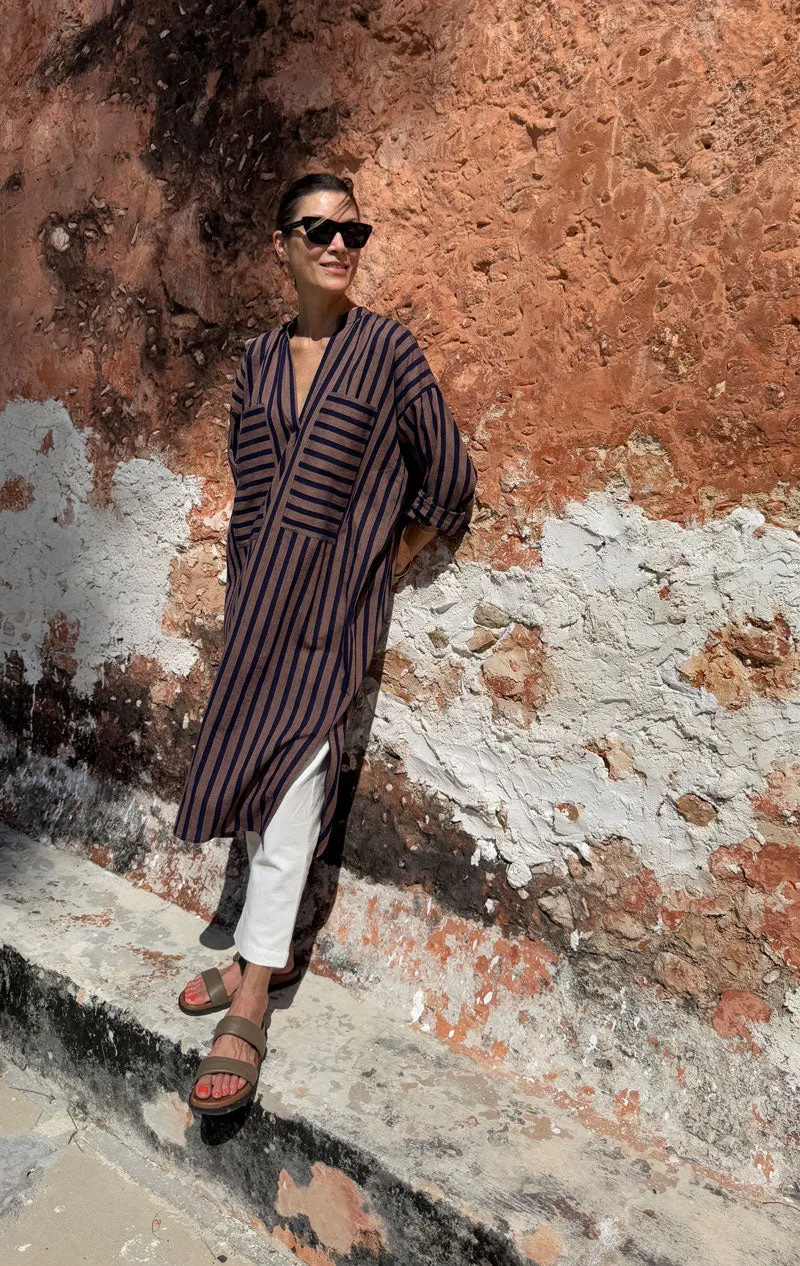 Moroccan Graphic Pocket caftan