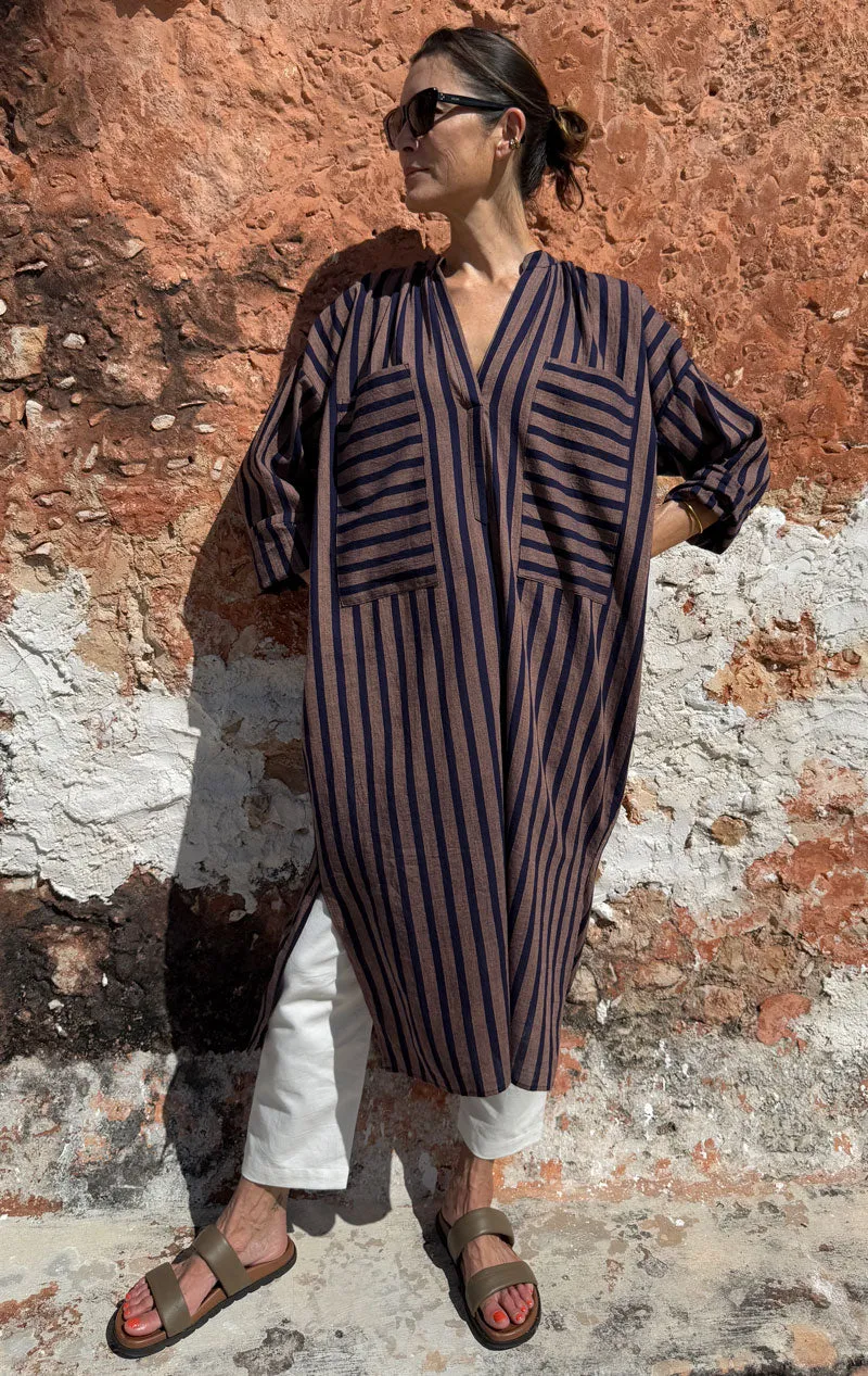 Moroccan Graphic Pocket caftan