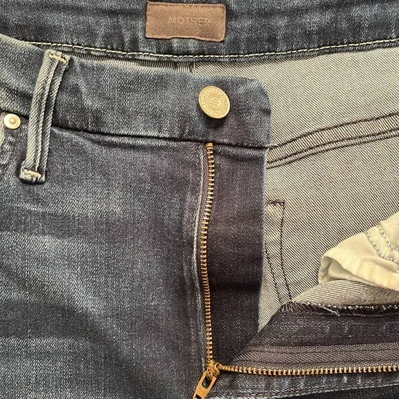 Mother Women’s High Waisted Looker Dark Wash Skinny Jeans Sz 28 Stretch